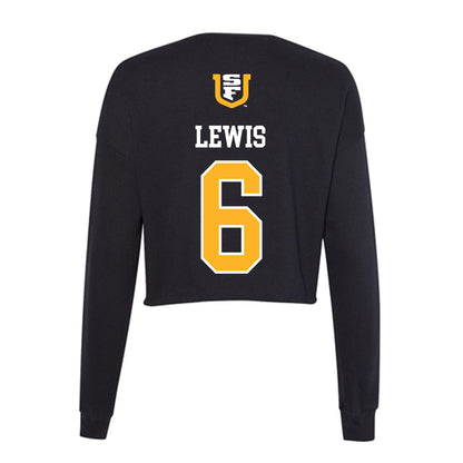 USFCA - NCAA Baseball : Jared Lewis - Women's Cropped Crew Fleece-1