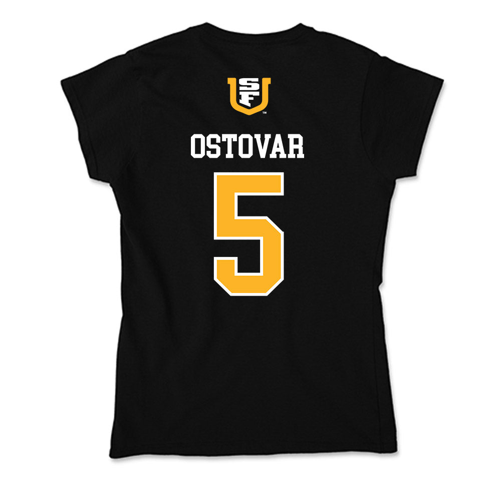 USFCA - NCAA Women's Volleyball : Kayla Ostovar - Soft Style Women’s T-Shirt-1