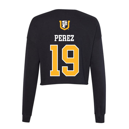 USFCA - NCAA Women's Volleyball : Hokulani Perez - Women's Cropped Crew Fleece-1