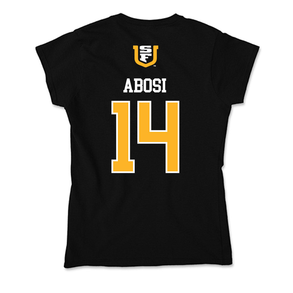 USFCA - NCAA Men's Basketball : Ben Abosi - Soft Style Women’s T-Shirt-1