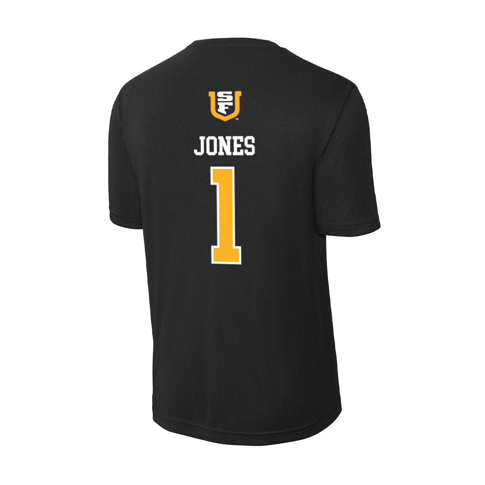 USFCA - NCAA Men's Soccer : Lucas Jones - Activewear T-Shirt-1