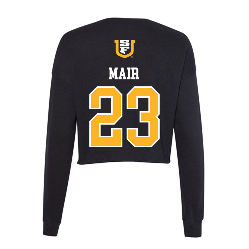 USFCA - NCAA Men's Soccer : Max Mair - Women's Cropped Crew Fleece-1