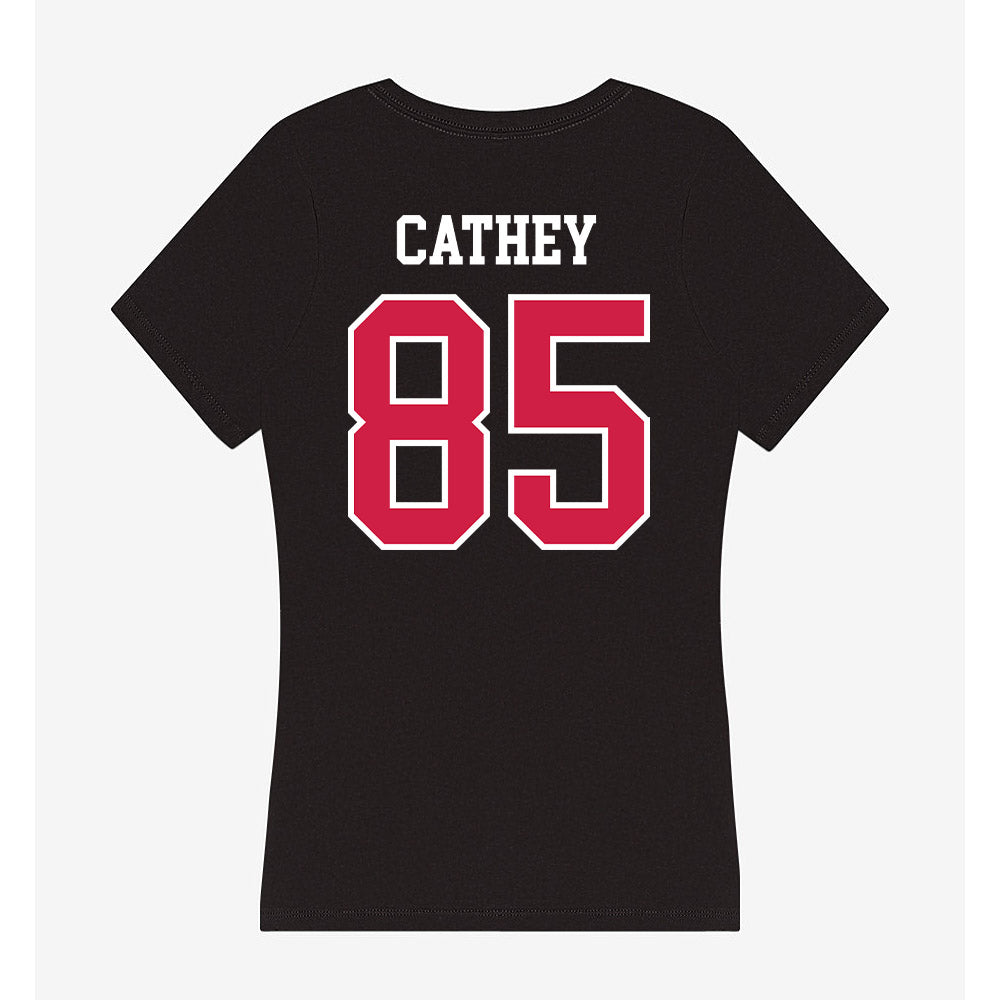 APSU - NCAA Football : Jabari Cathey - Women's V-Neck T-Shirt-1