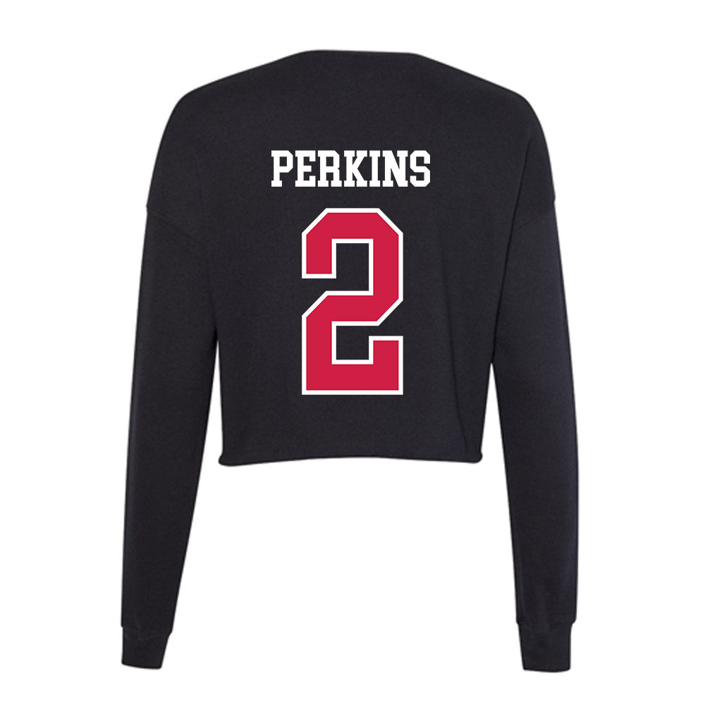 APSU - NCAA Women's Basketball : Kyra Perkins - Women's Cropped Crew Fleece-1