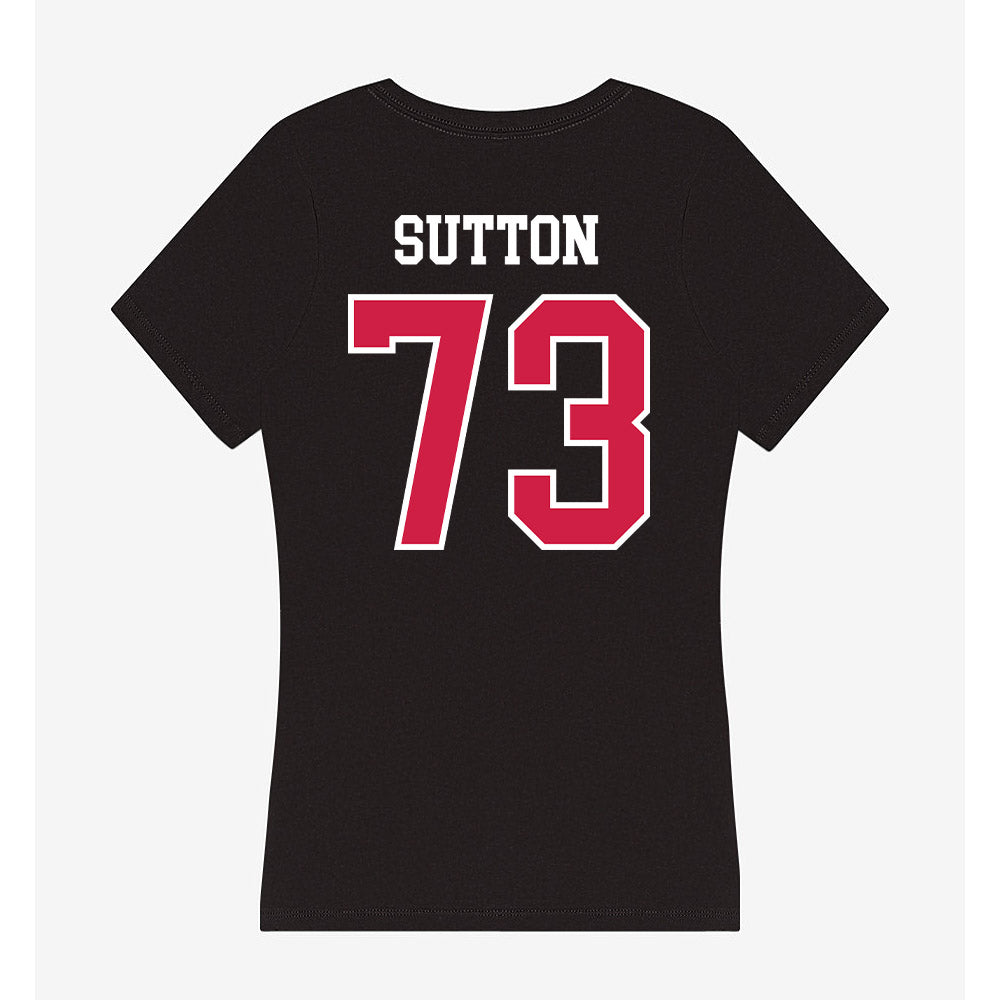 APSU - NCAA Football : Eli Sutton - Women's V-Neck T-Shirt-1