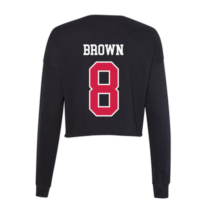 APSU - NCAA Football : Christopher Brown - Women's Cropped Crew Fleece-1