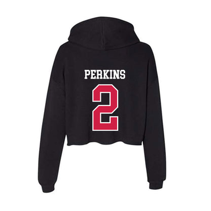 APSU - NCAA Women's Basketball : Kyra Perkins - Women's Crop Fleece Hoodie-1