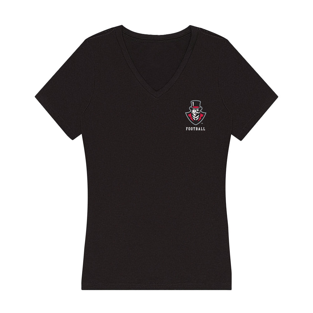 APSU - NCAA Football : Myles Wiley - Women's V-Neck T-Shirt-0