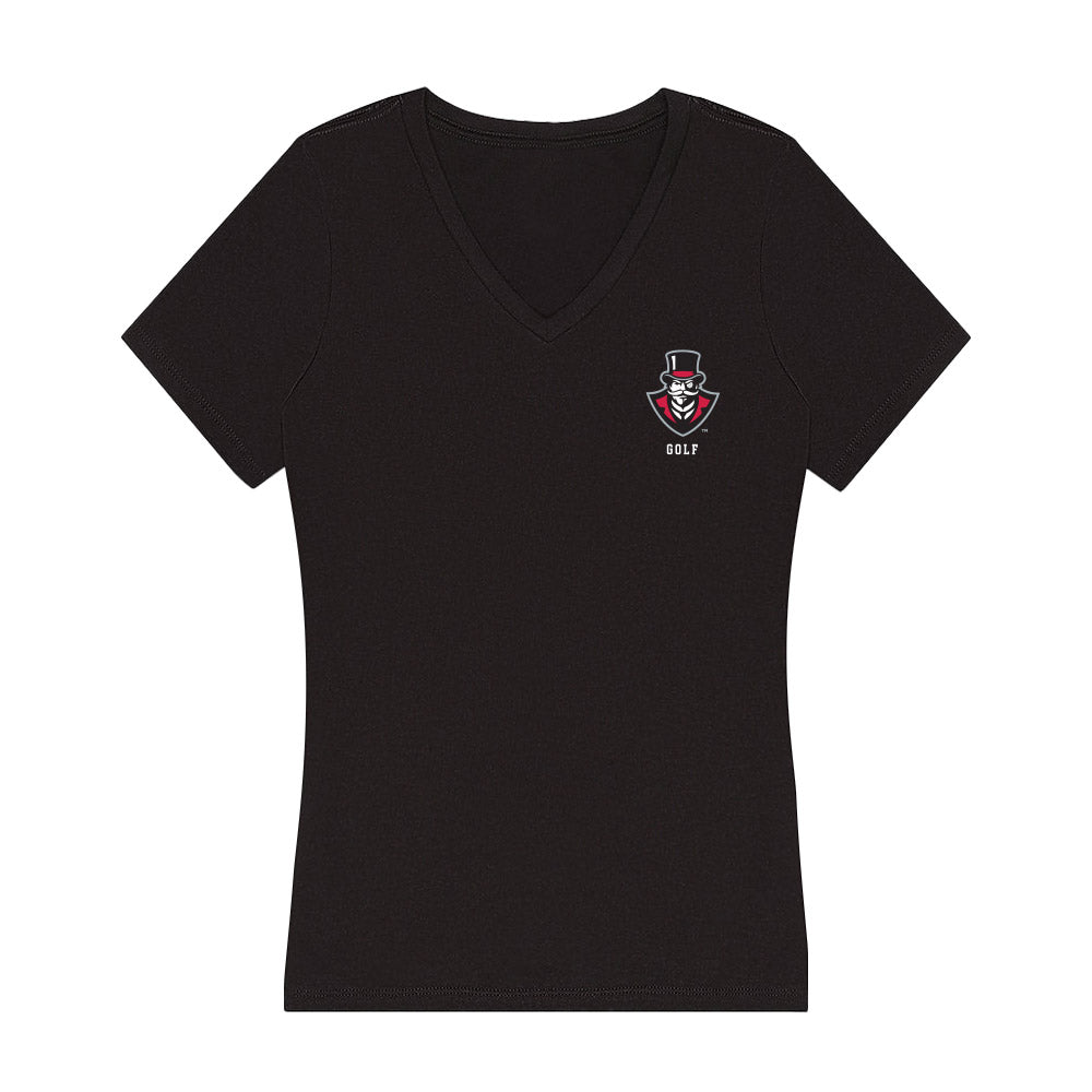 APSU - NCAA Men's Golf : Parker Elkins - Women's V-Neck T-Shirt-0