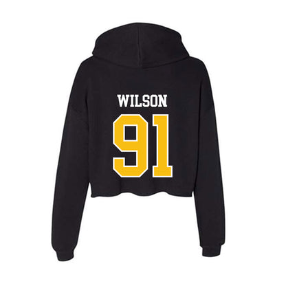 FHSU - NCAA Football : Jakolbi Wilson - Women's Crop Fleece Hoodie-1