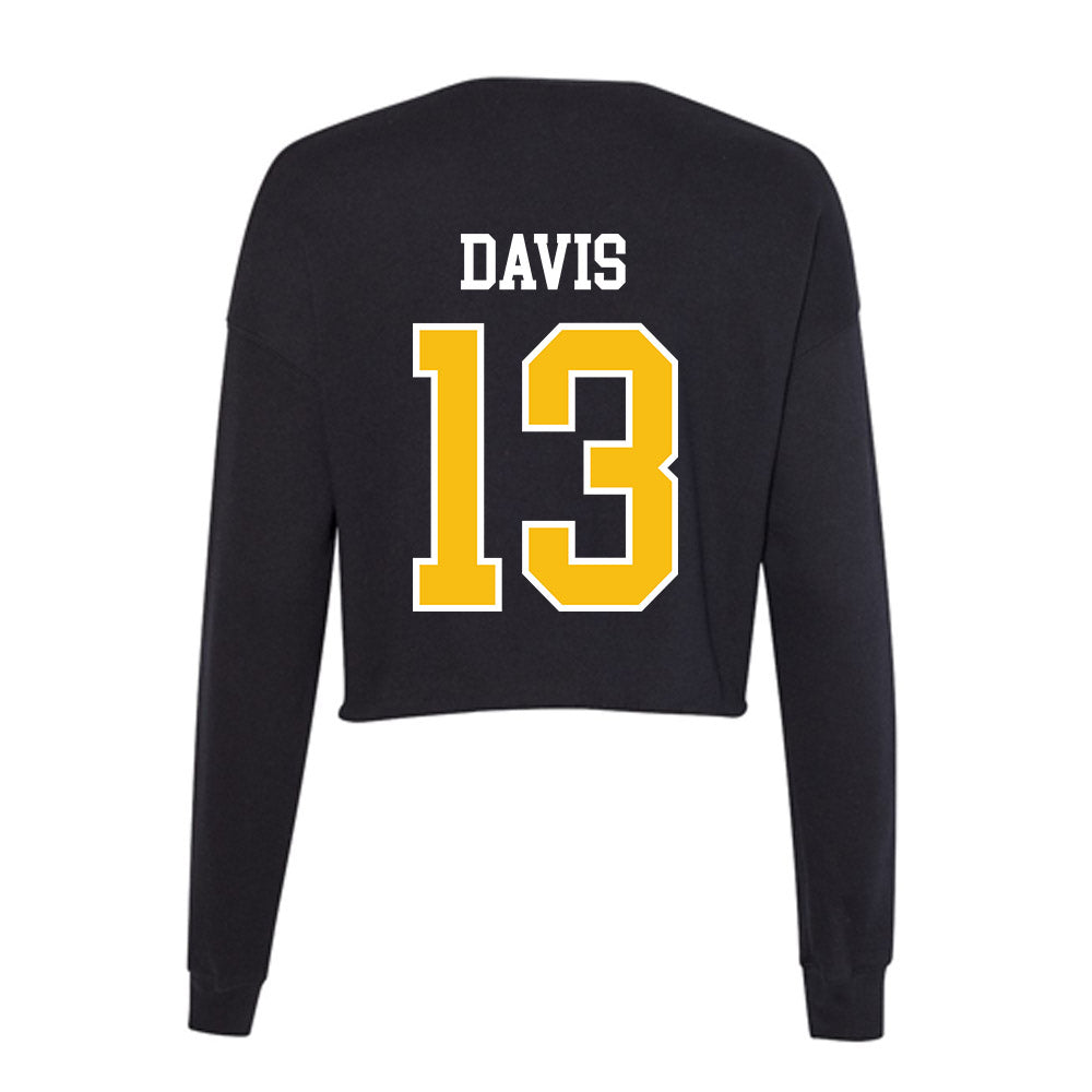FHSU - NCAA Women's Basketball : TiAna Davis - Women's Cropped Crew Fleece-1