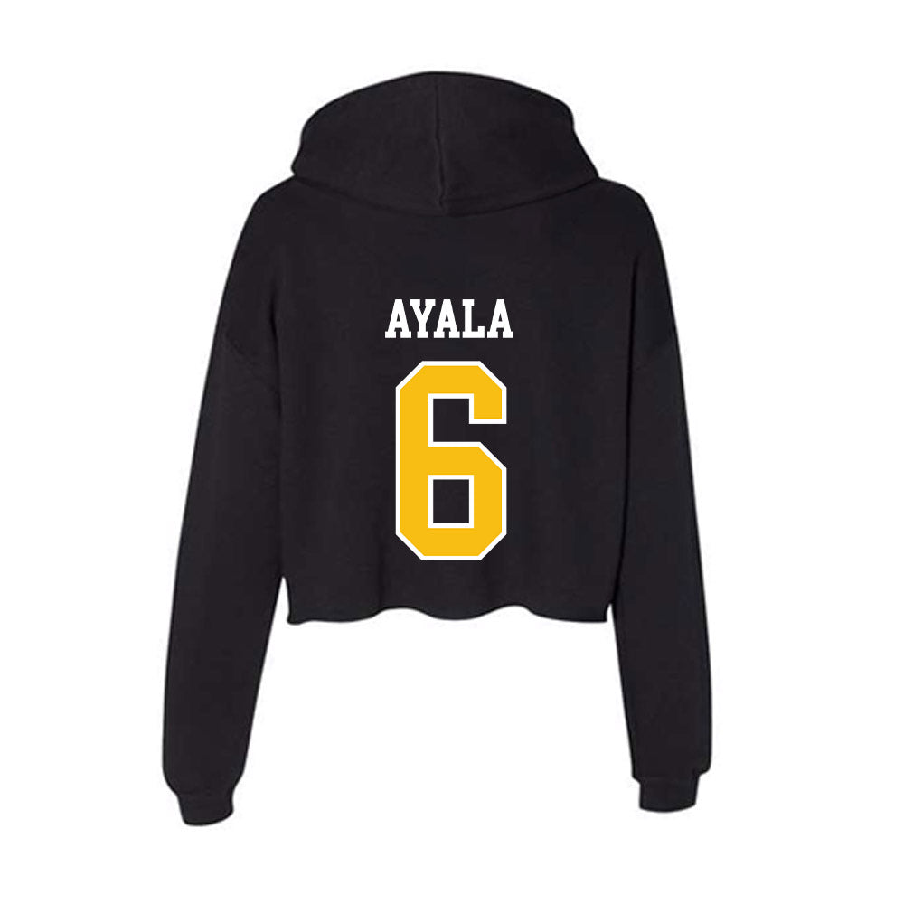 FHSU - NCAA Baseball : Luis Ayala - Women's Crop Fleece Hoodie-1