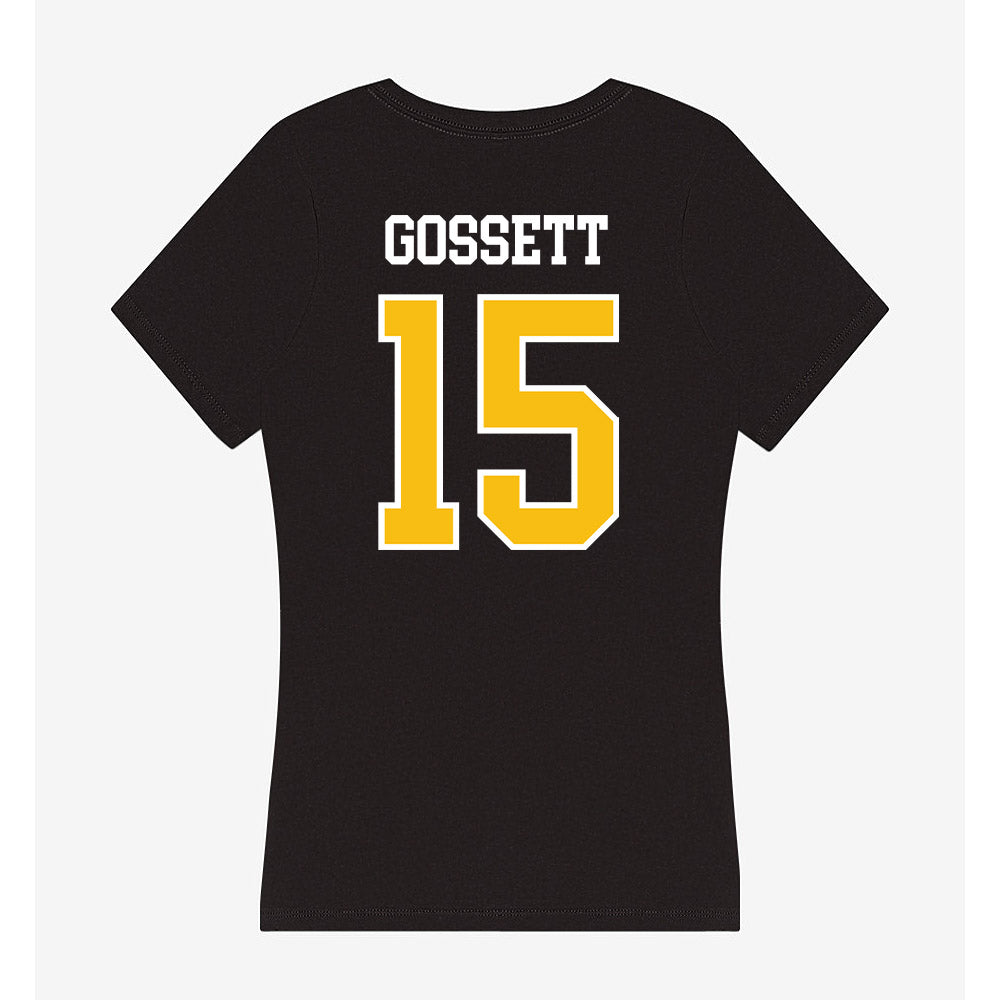 FHSU - NCAA Softball : Avery Gossett - Women's V-Neck T-Shirt-1