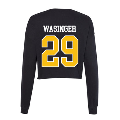 FHSU - NCAA Baseball : Carson Wasinger - Women's Cropped Crew Fleece-1