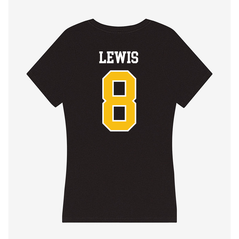 FHSU - NCAA Football : Jabari Lewis - Women's V-Neck T-Shirt-1