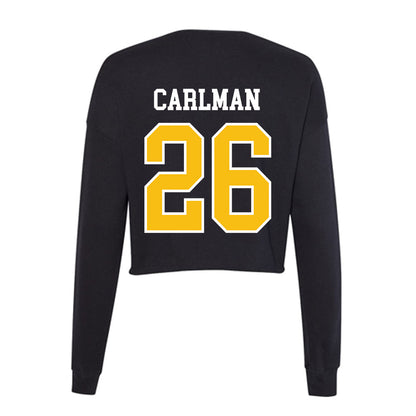 FHSU - NCAA Men's Soccer : Bastian Carlman - Women's Cropped Crew Fleece-1