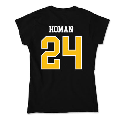 FHSU - NCAA Men's Basketball : Tory Homan - Soft Style Women’s T-Shirt-1