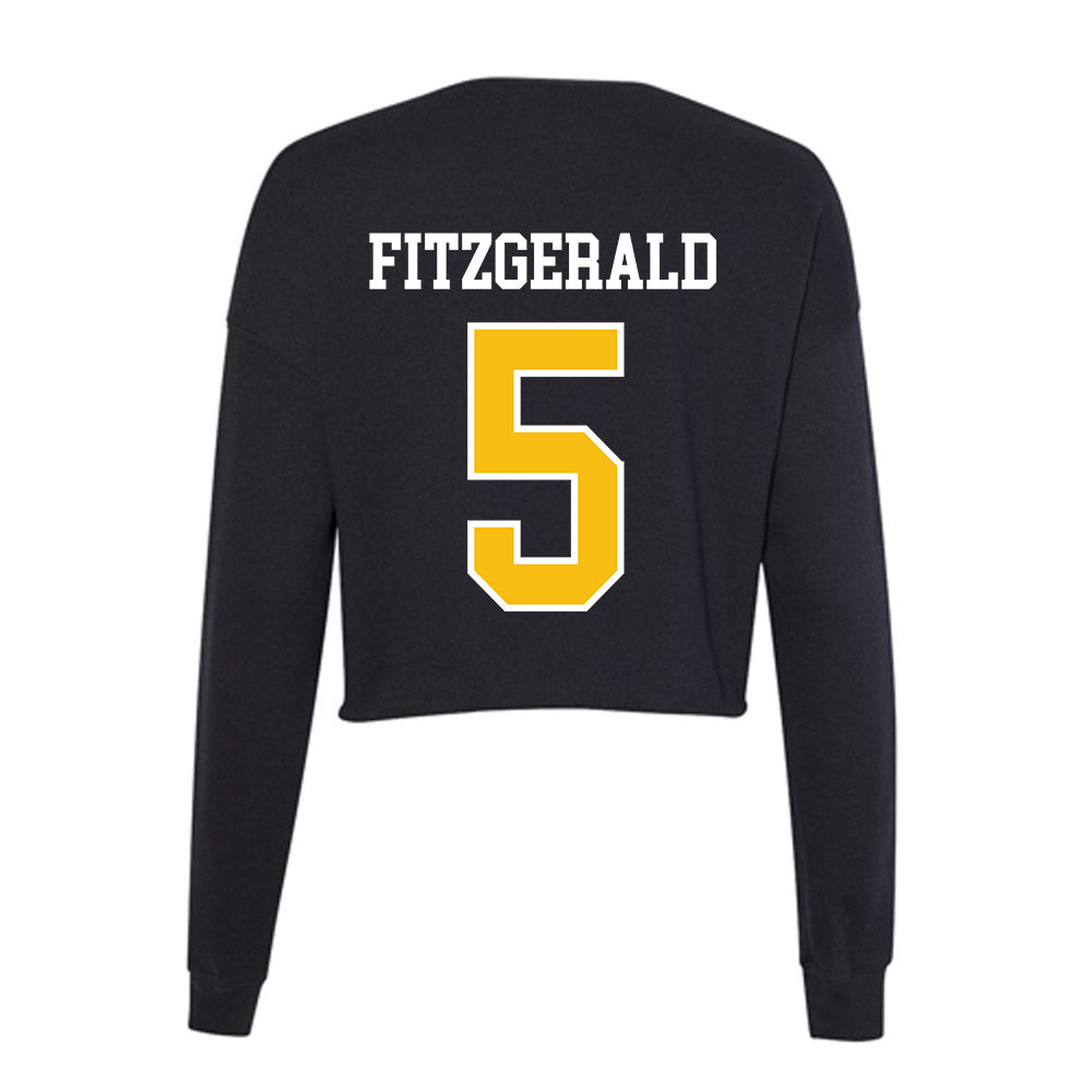 FHSU - NCAA Softball : Taylor Fitzgerald - Women's Cropped Crew Fleece-1