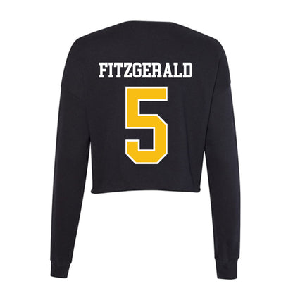 FHSU - NCAA Softball : Taylor Fitzgerald - Women's Cropped Crew Fleece-1