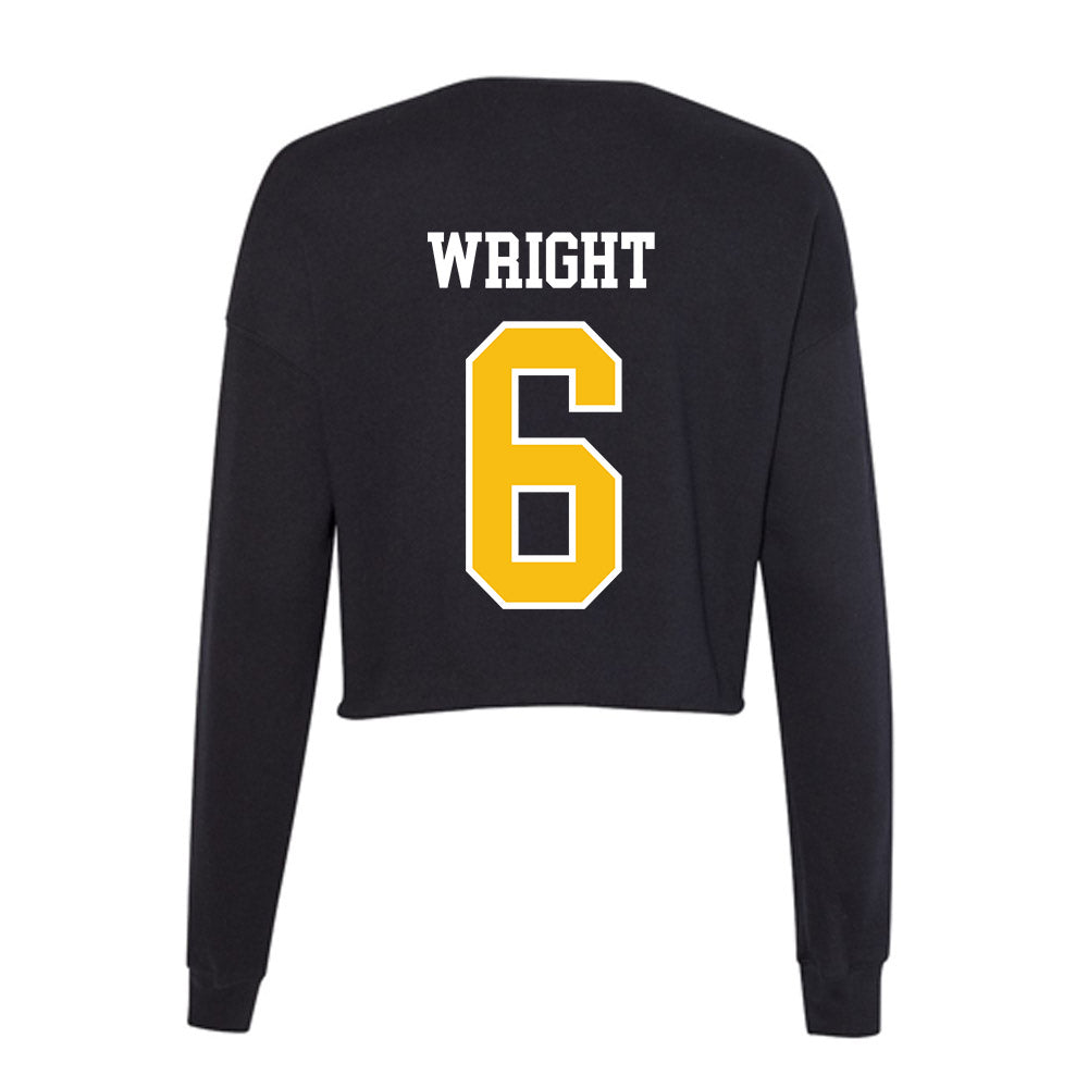 FHSU - NCAA Men's Soccer : Oliver Wright - Women's Cropped Crew Fleece-1