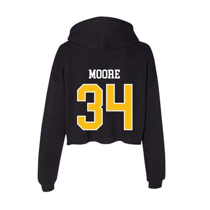 FHSU - NCAA Baseball : Tony Moore - Women's Crop Fleece Hoodie-1