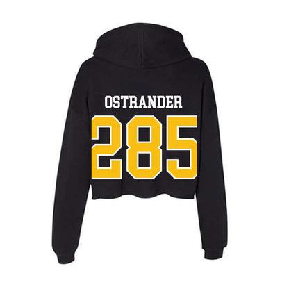 FHSU - NCAA Wrestling : Riah Ostrander - Women's Crop Fleece Hoodie-1