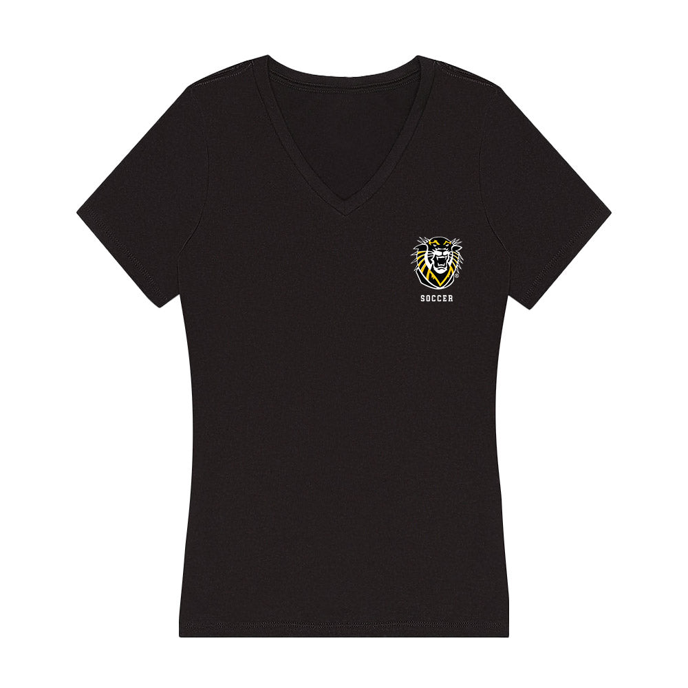 FHSU - NCAA Women's Soccer : Taylor Hill - Women's V-Neck T-Shirt-0