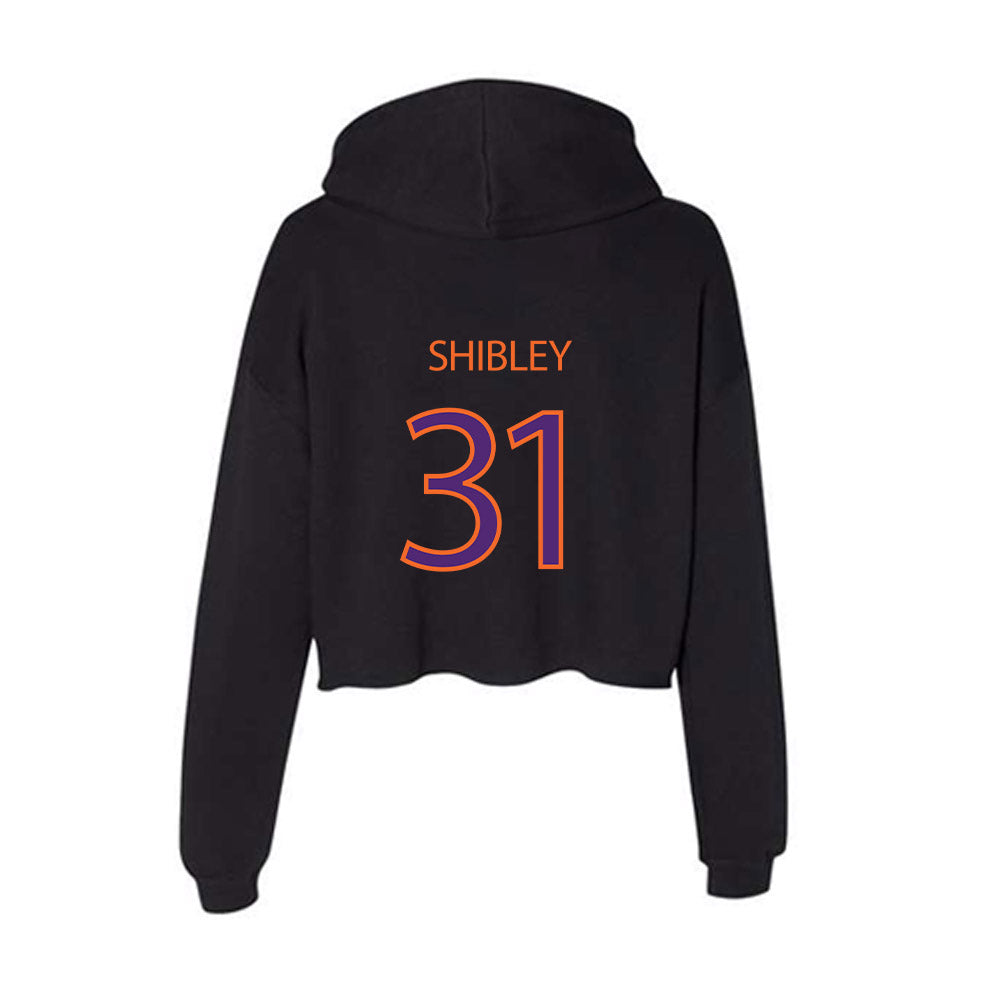 HWS - NCAA Men's Ice Hockey : Connor Shibley - Women's Crop Fleece Hoodie-1