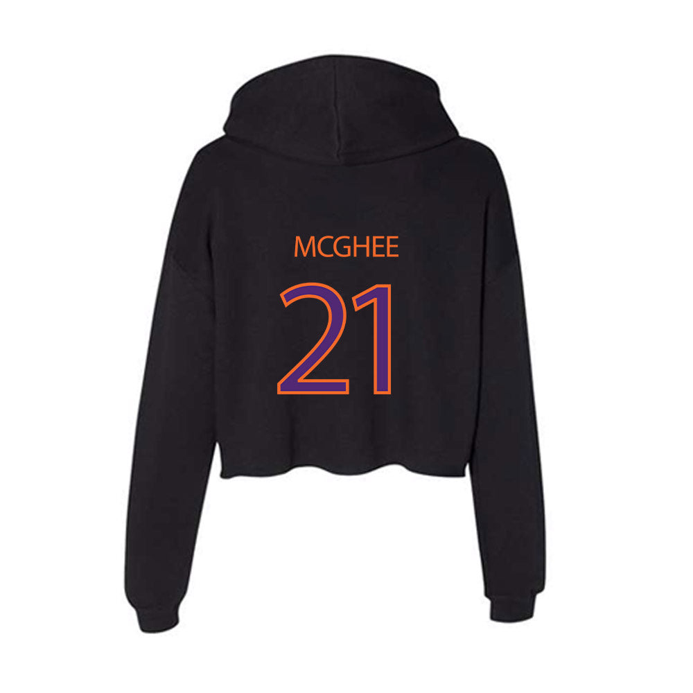 HWS - NCAA Football : Mike McGhee - Women's Crop Fleece Hoodie-1