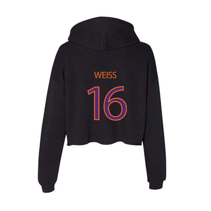 HWS - NCAA Football : Jeremy Weiss - Women's Crop Fleece Hoodie-1