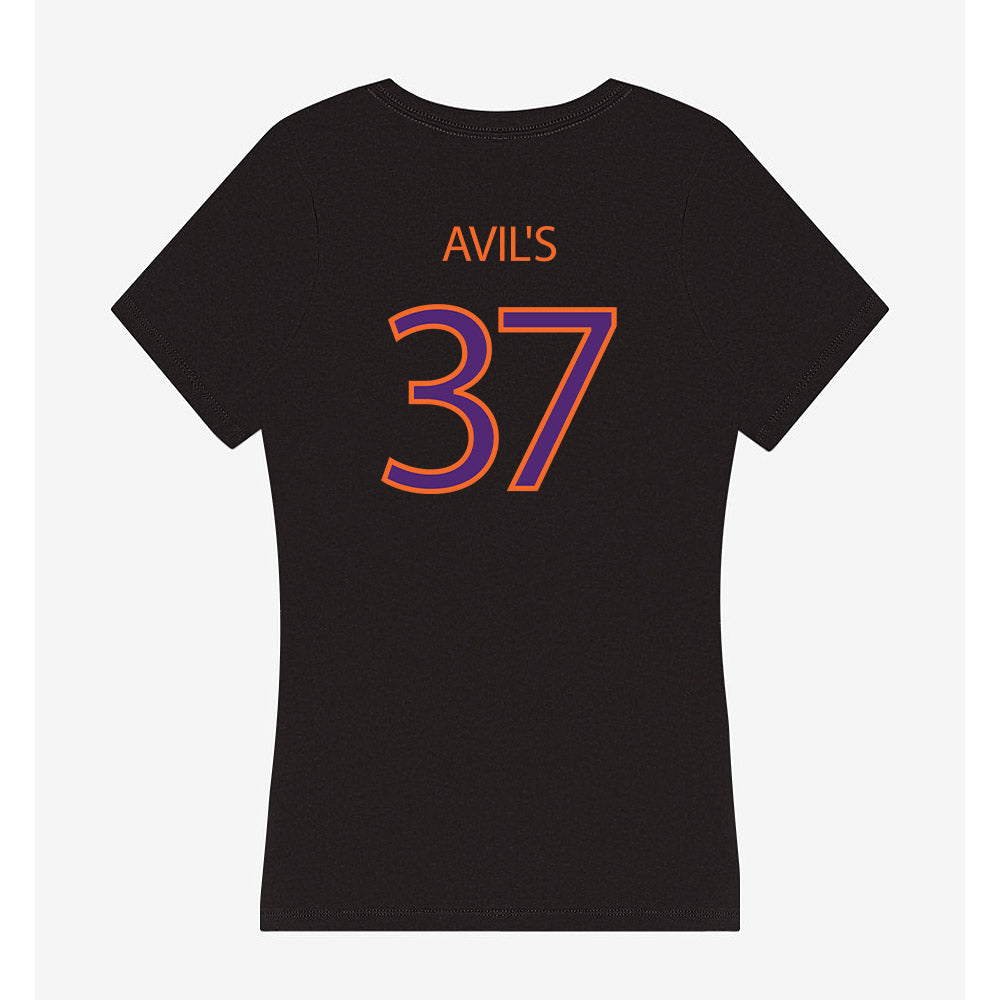 HWS - NCAA Football : Xavier Avil's - Women's V-Neck T-Shirt-1