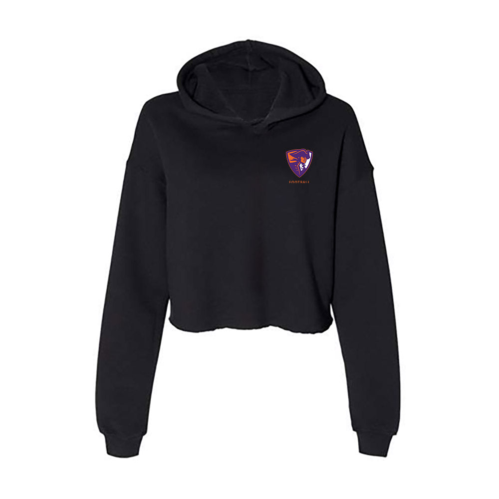 HWS - NCAA Football : Jack Watson - Women's Crop Fleece Hoodie-0