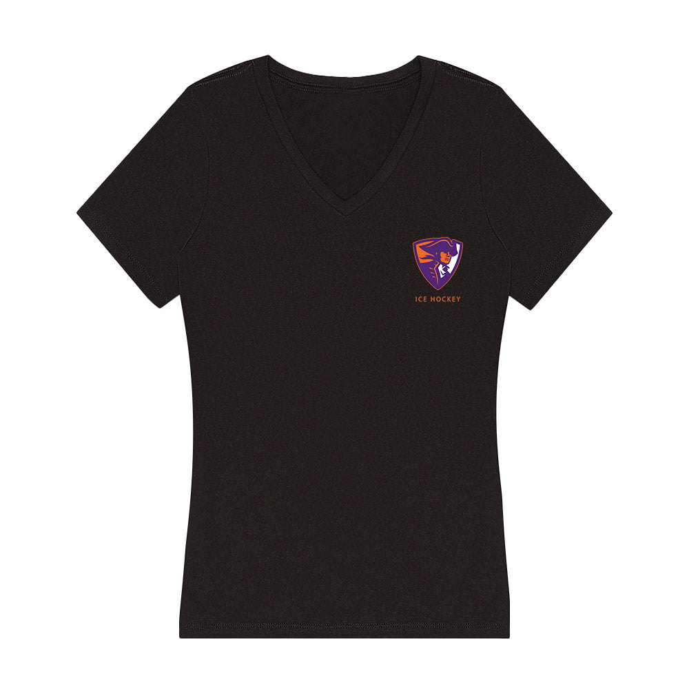HWS - NCAA Men's Ice Hockey : Tommy McDonough - Women's V-Neck T-Shirt-0