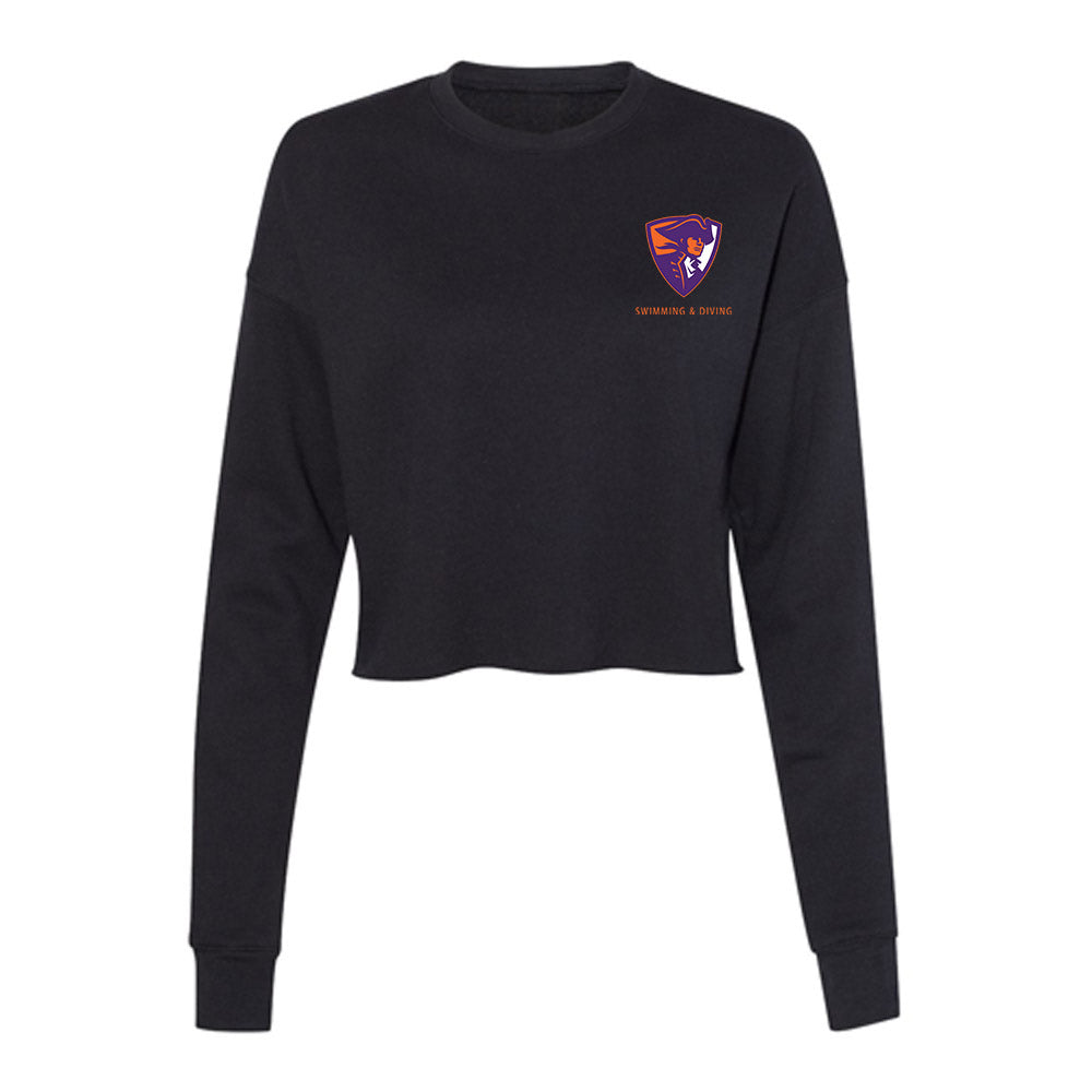 HWS - NCAA Men's Swimming & Diving : Sebastian Iancu - Women's Cropped Crew Fleece-0