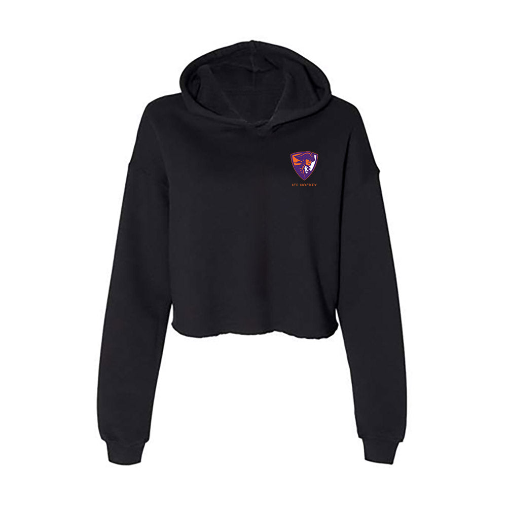 HWS - NCAA Men's Ice Hockey : Laurent Trepanier - Women's Crop Fleece Hoodie-0