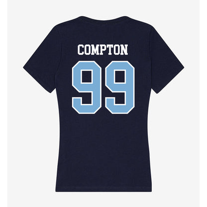 UNC - NCAA Softball : Carly Compton - Women's V-Neck T-Shirt-1