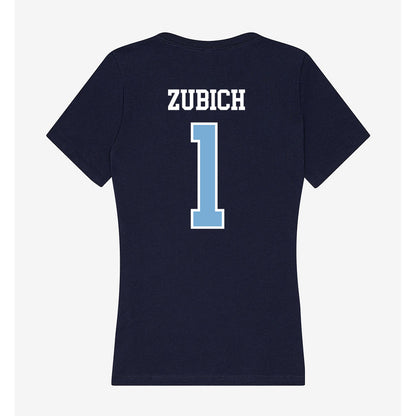 UNC - NCAA Women's Basketball : Jordan Zubich - Women's V-Neck T-Shirt-1