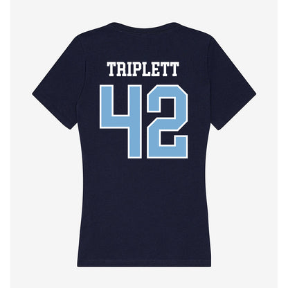 UNC - NCAA Football : Spencer Triplett - Women's V-Neck T-Shirt-1