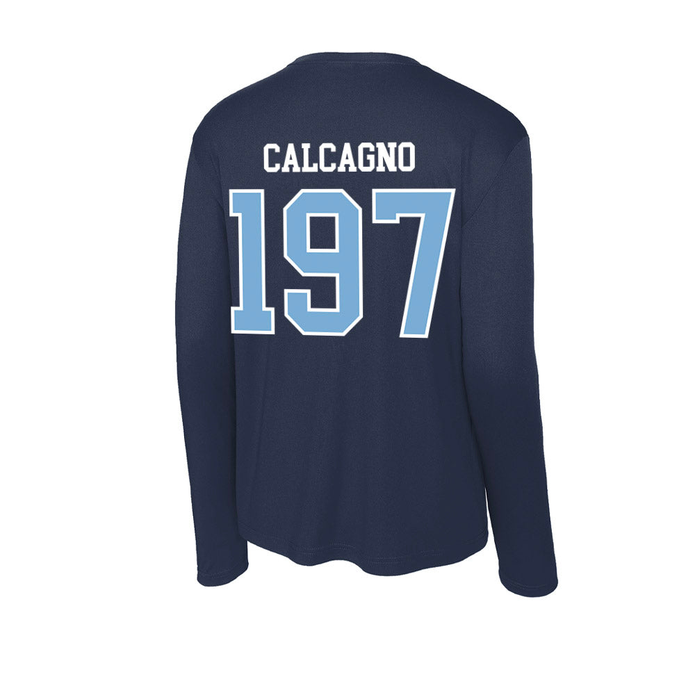 UNC - NCAA Wrestling : Mikey Calcagno - Activewear Long Sleeve T-Shirt-1