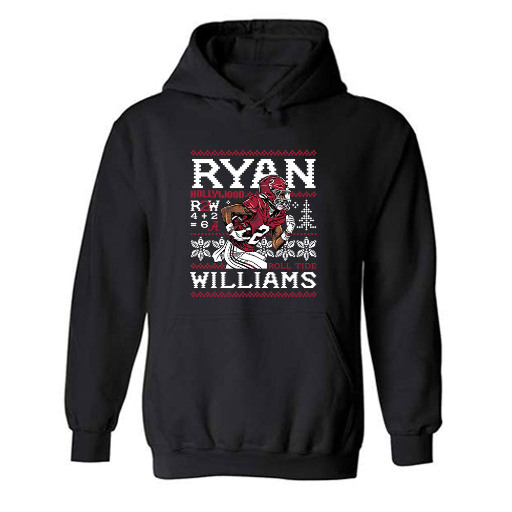 Alabama - NCAA Football : Ryan Williams - Christmas Caricature Hooded Sweatshirt-0