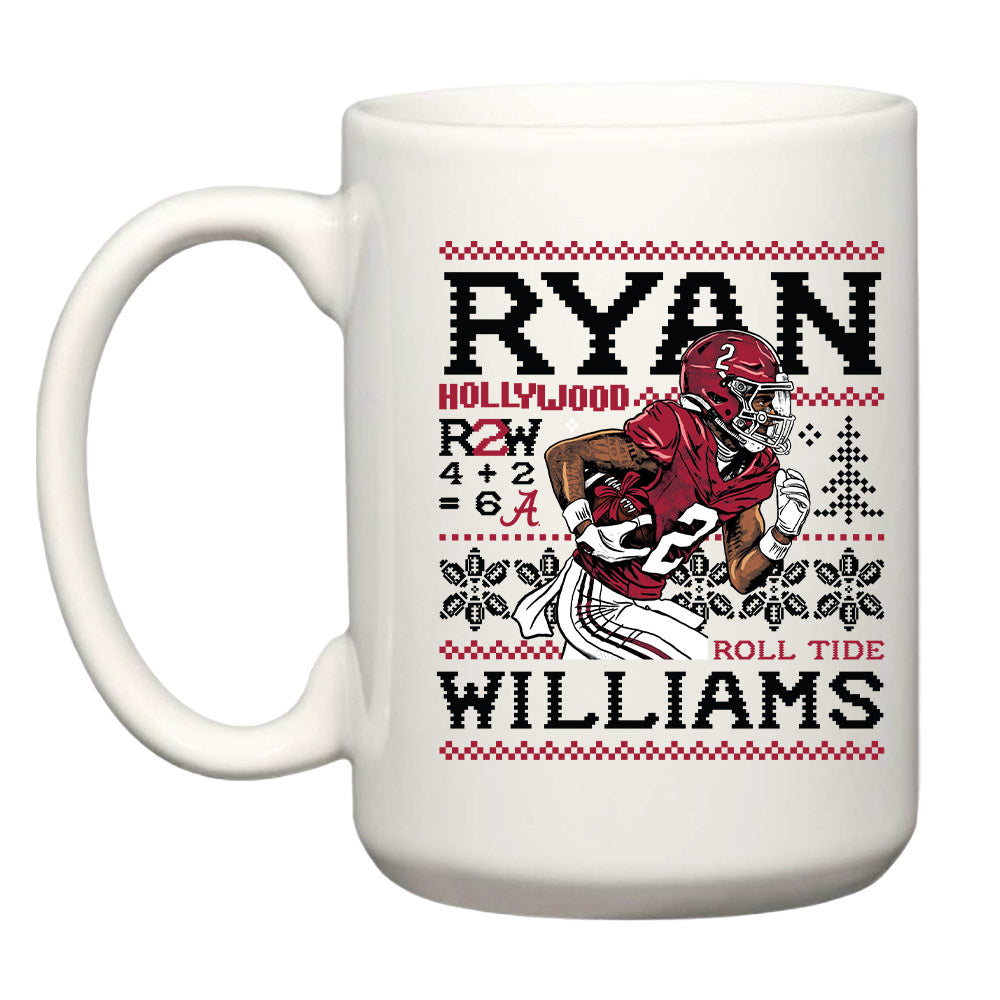 Alabama - NCAA Football : Ryan Williams - Christmas Caricature Coffee Mug-0