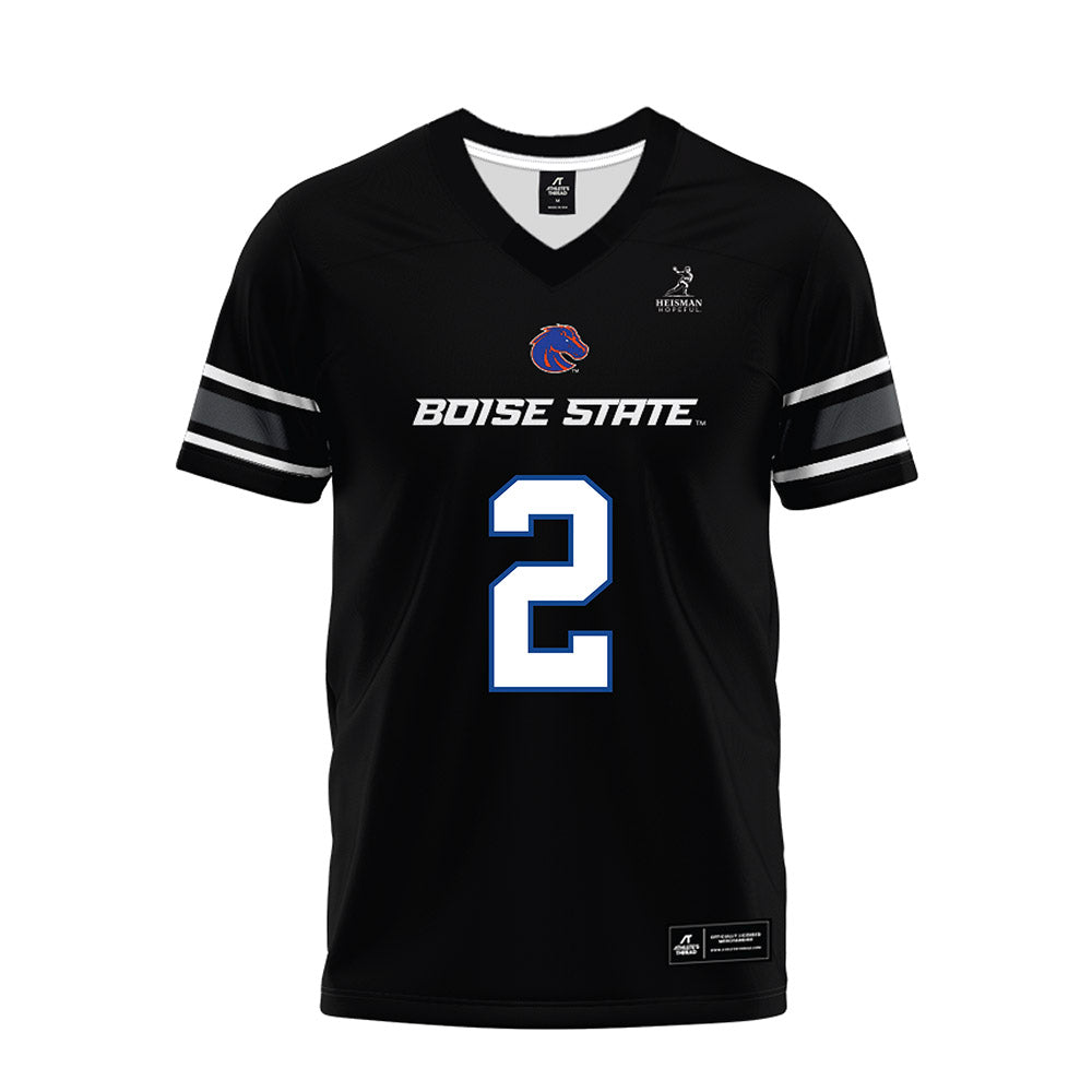 Boise State - NCAA Football : Ashton Jeanty - Heisman Black Premium Football Jersey-0