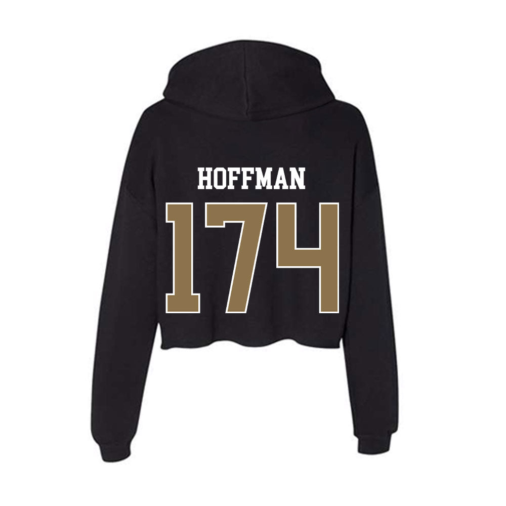 UNC Pembroke - NCAA Wrestling : Logan Hoffman - Classic Shersey Women's Crop Fleece Hoodie-1