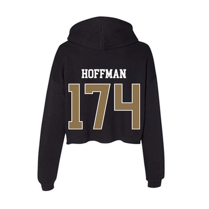 UNC Pembroke - NCAA Wrestling : Logan Hoffman - Classic Shersey Women's Crop Fleece Hoodie-1