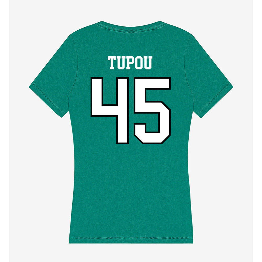 Adams State - NCAA Football : Leo Tupou - Women's V-Neck T-Shirt-1