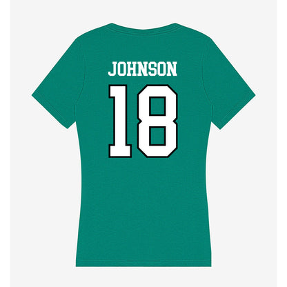 Adams State - NCAA Football : Denzel Johnson - Women's V-Neck T-Shirt-1