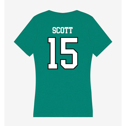 Adams State - NCAA Football : Shirley Scott - Women's V-Neck T-Shirt-1