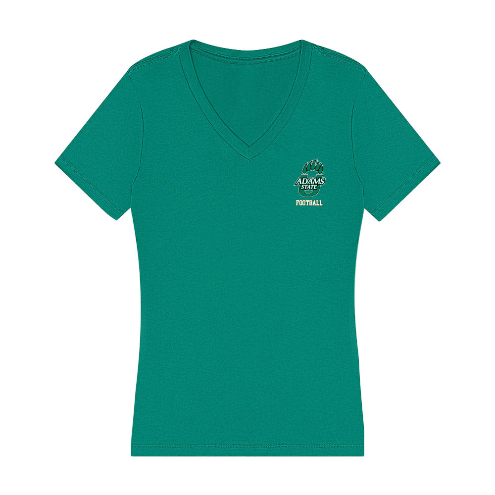 Adams State - NCAA Football : Leo Tupou - Women's V-Neck T-Shirt-0