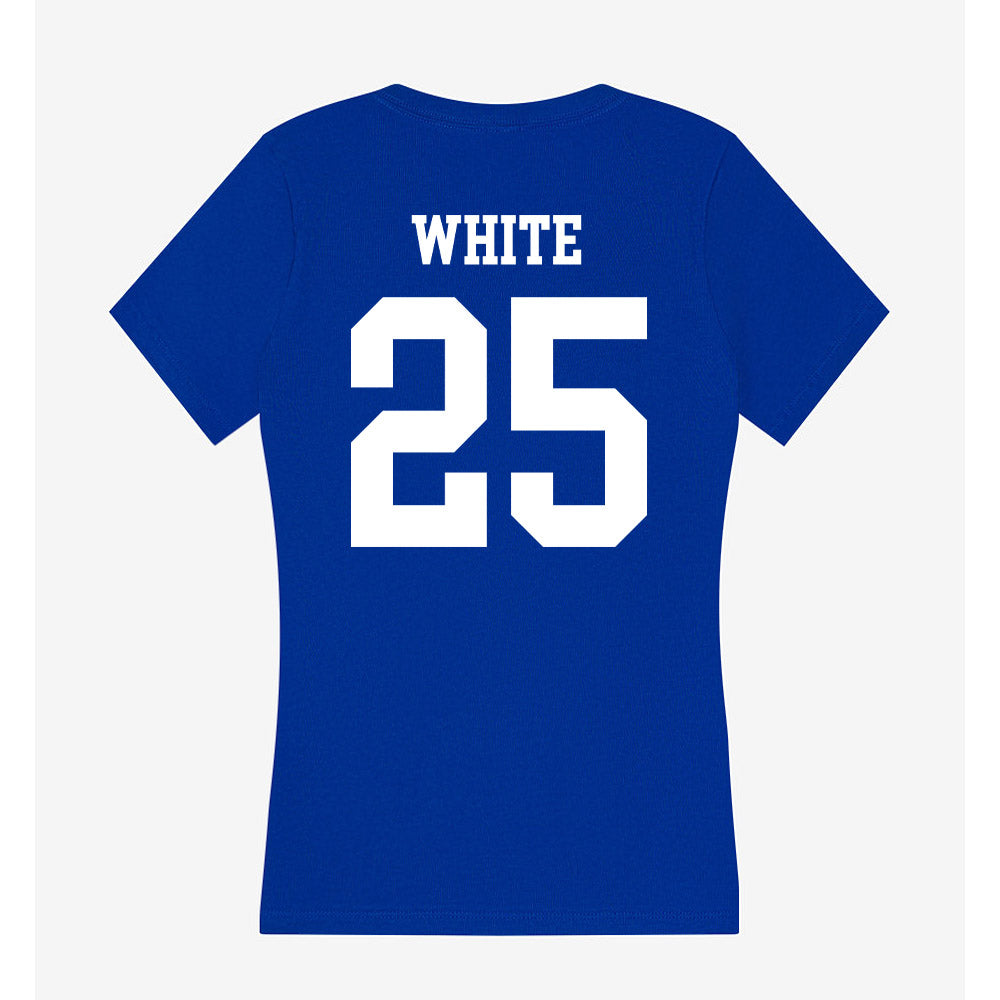 UAH - NCAA Women's Soccer : Michelle White - Women's V-Neck T-Shirt-1