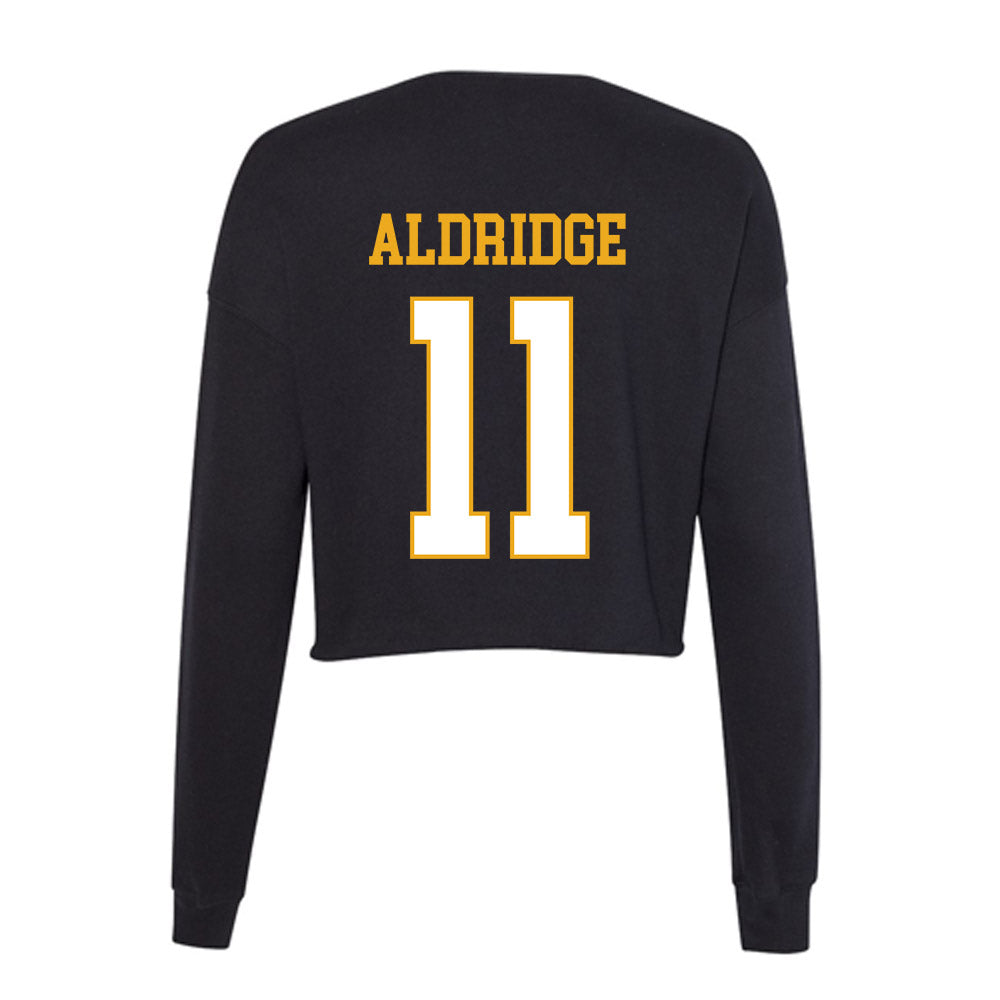 Albany State - NCAA Men's Basketball : G'Shan Aldridge - Women's Cropped Crew Fleece-1